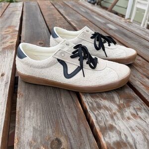 Vans Cream Suede LoPro Marshmallow Sneakers